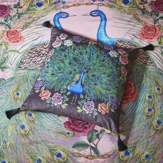 Peacock Bloom Cushion