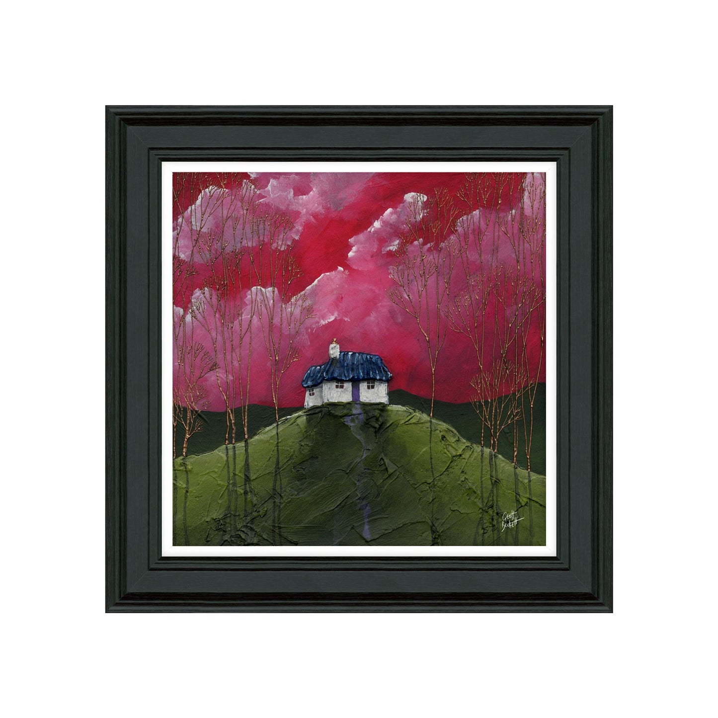 Cherry Top Cottage Framed Art