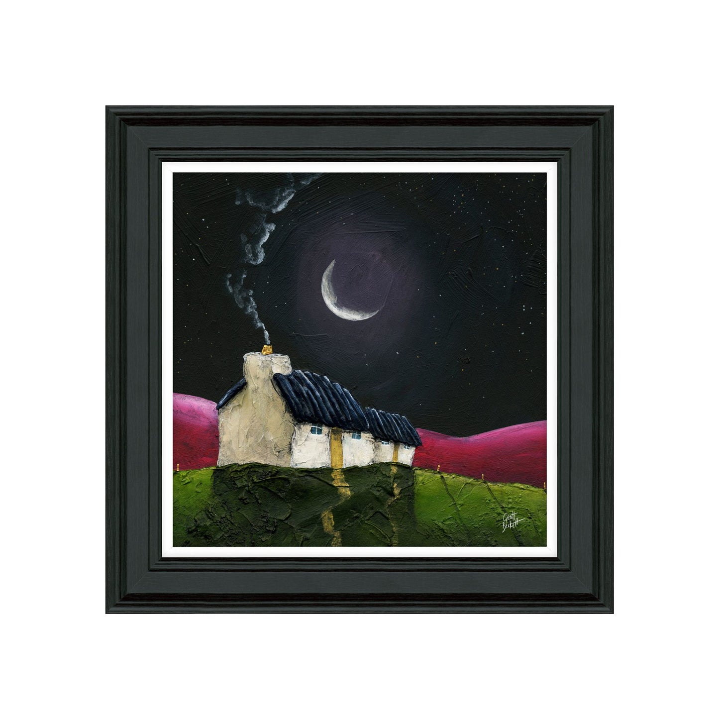 Midnight Pinks Framed Art