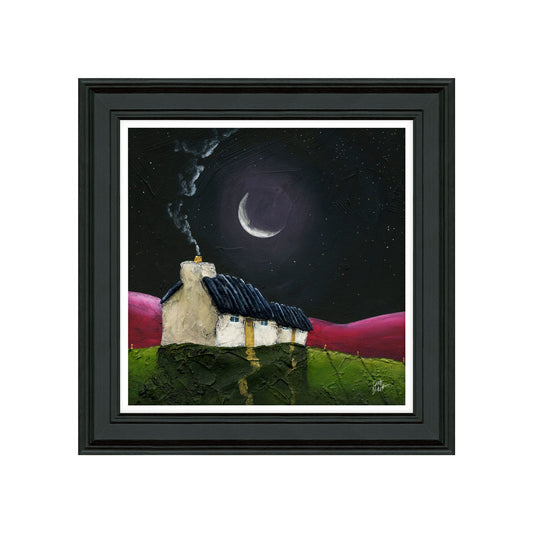 Midnight Pinks Framed Art