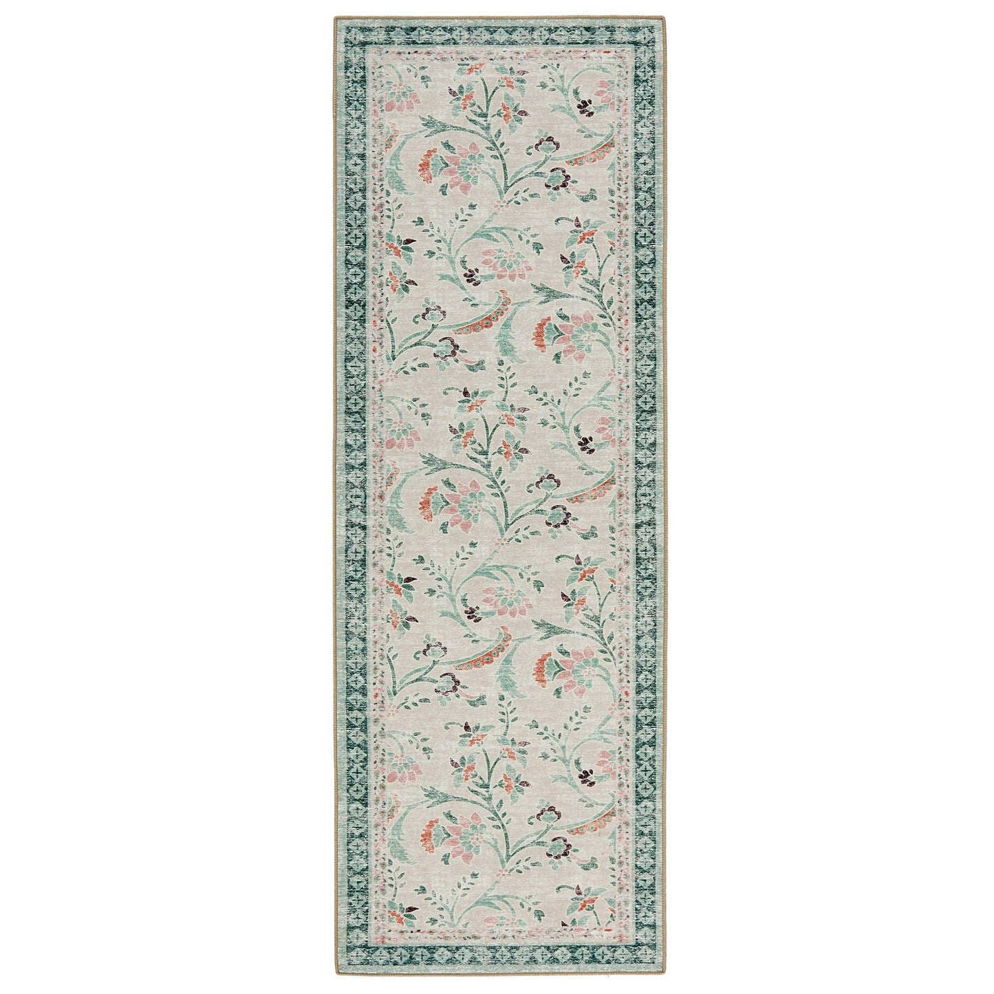 Hug Rug Eco-Washable English Floral Runner