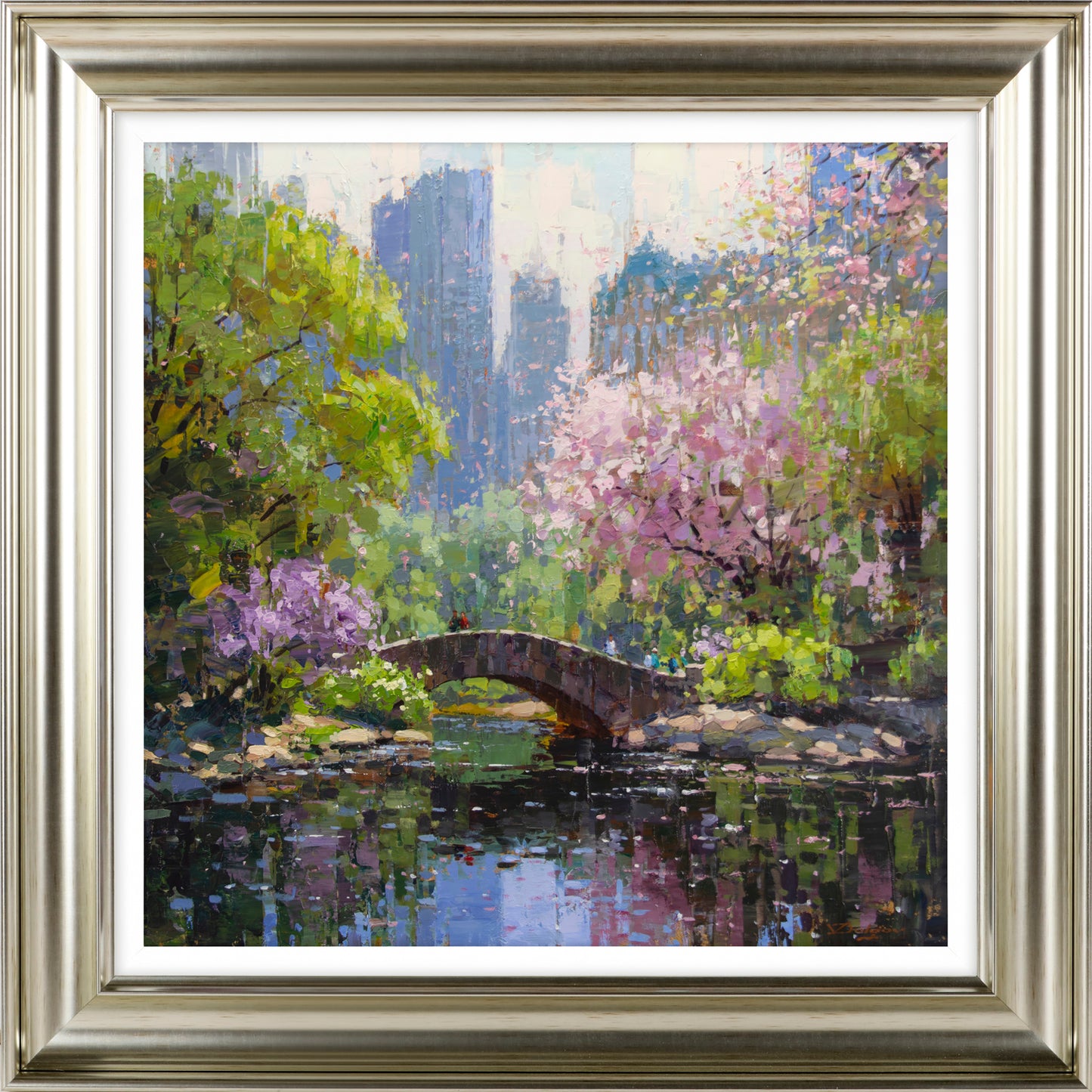 Central Park in Spring Framed Art