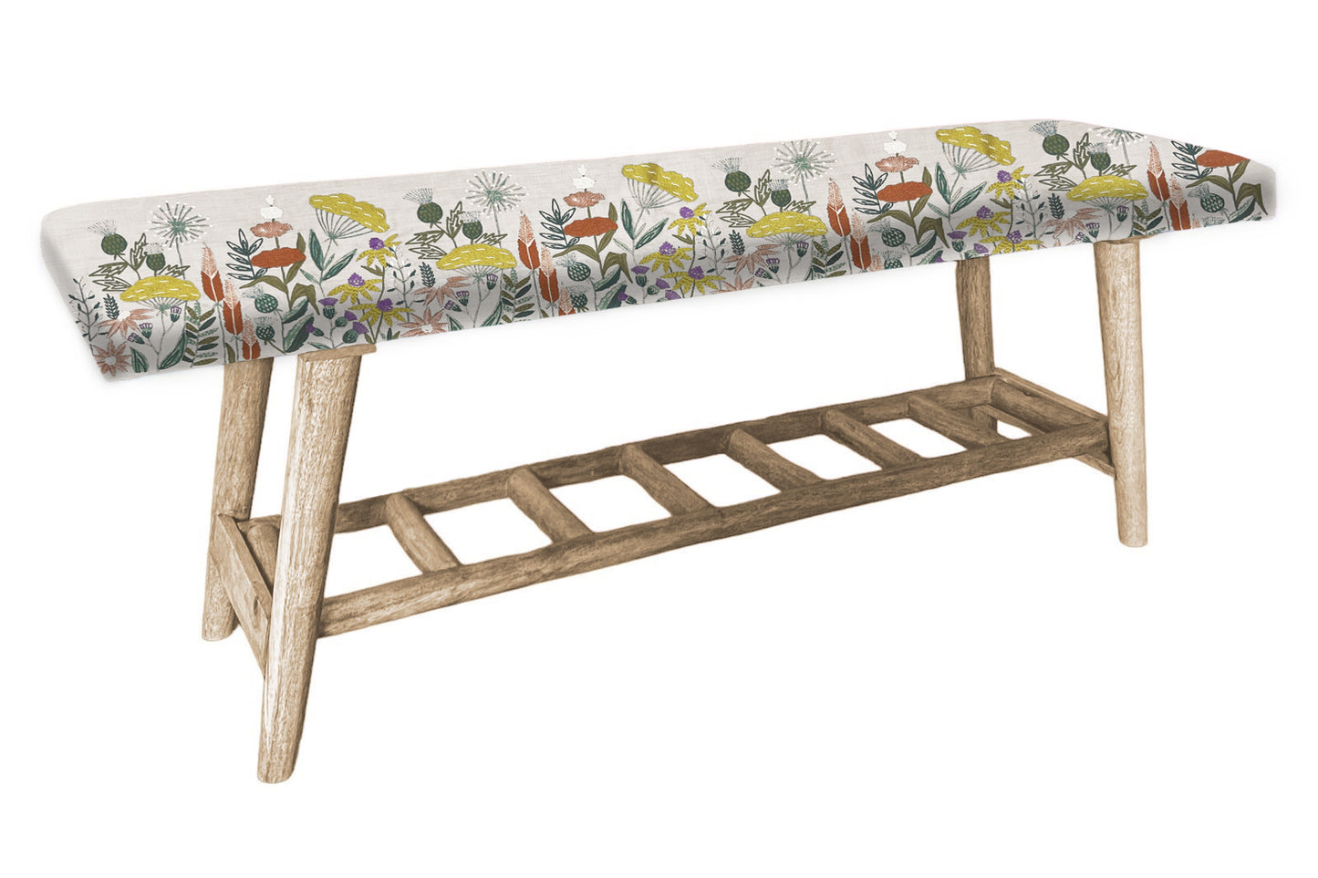 Bertie Bench Ezra Design Summer / Bluebell / Cloud