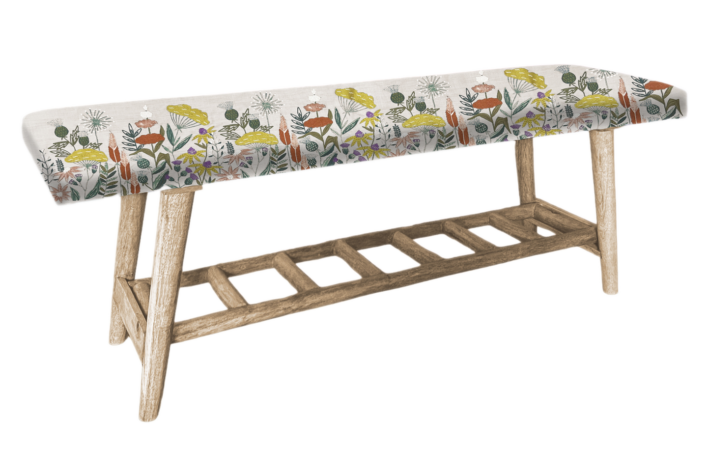 Bertie Bench Ezra Design Summer / Bluebell / Cloud