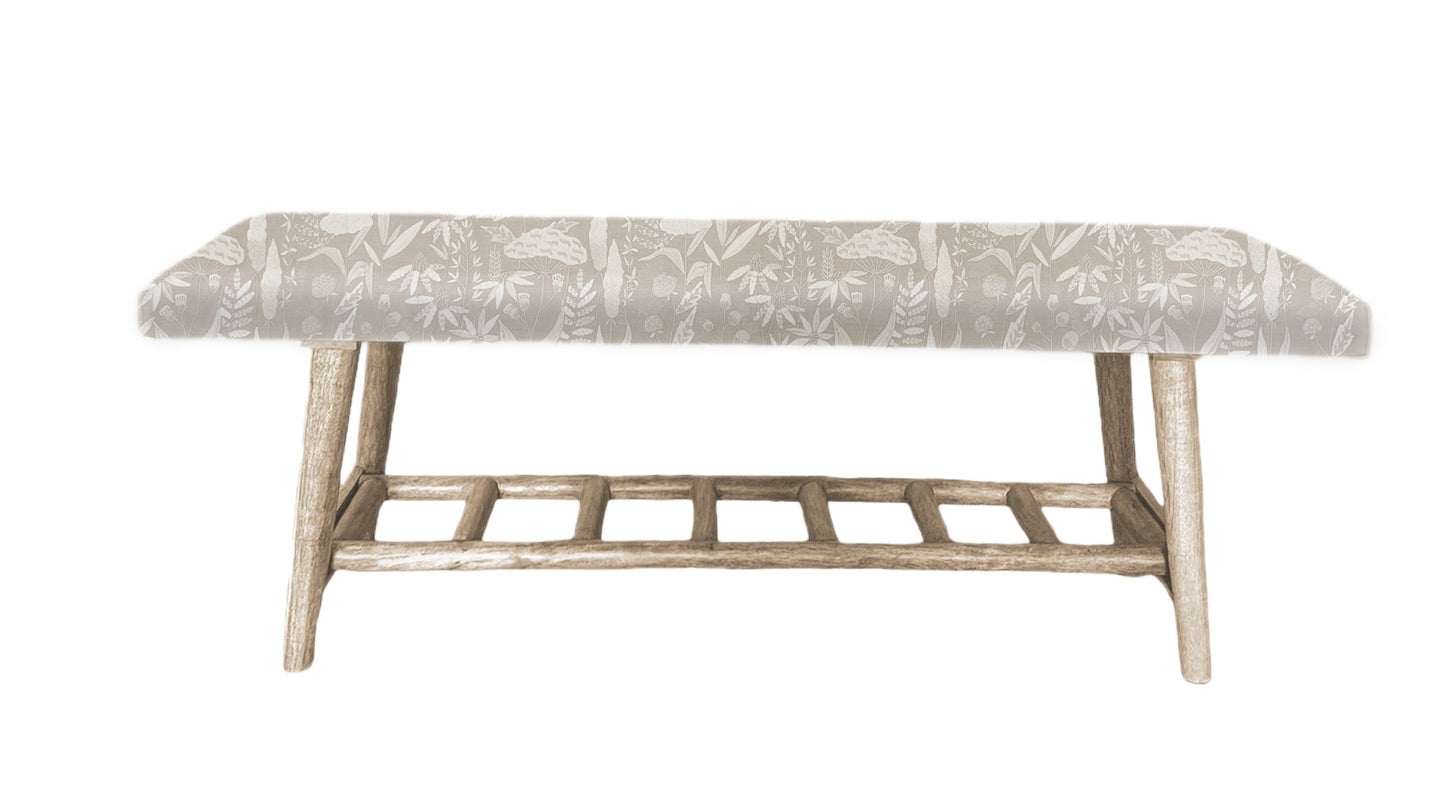 Bertie Bench Ezra Design Summer / Bluebell / Cloud