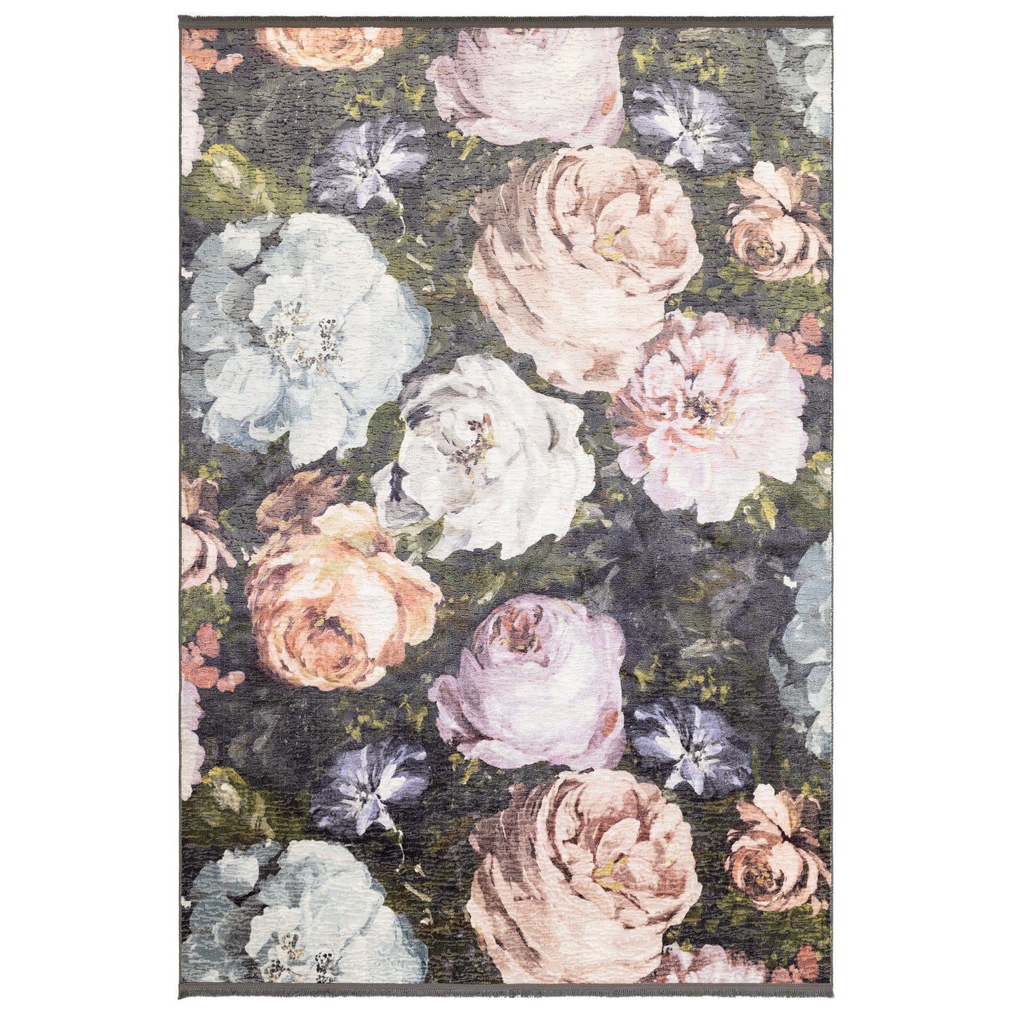 Floretta Blush Charcoal Rug