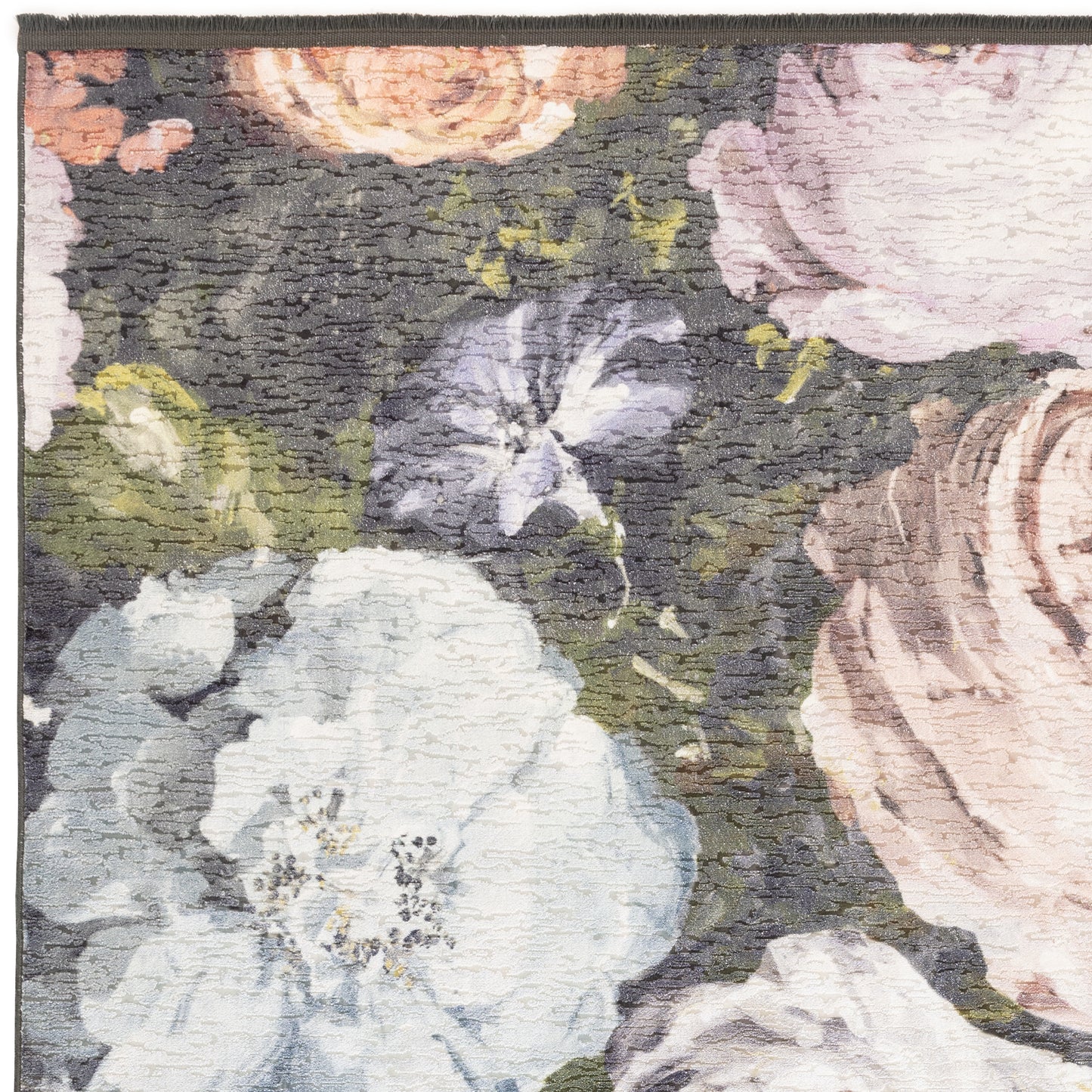 Floretta Blush Charcoal Rug