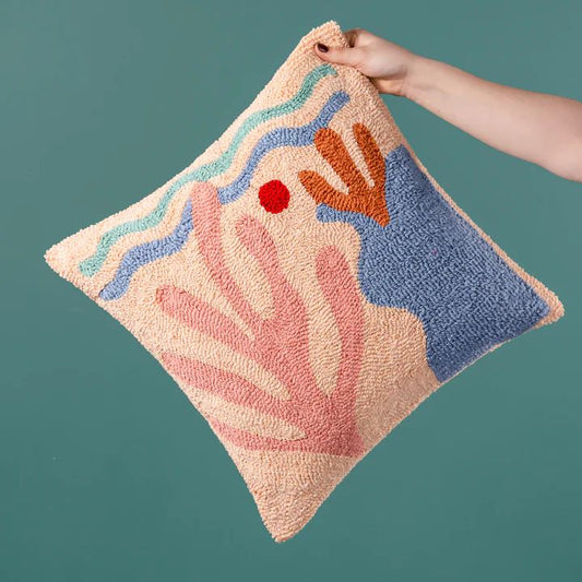 Palm Tree Knit Cushion