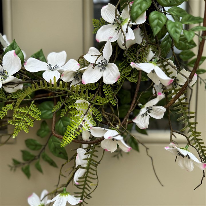 Dogwood & Fern Wreath