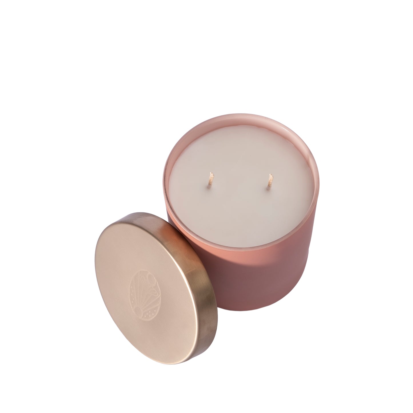 Echoes Natural 2 Wick Candle Pink & Lilac Willow