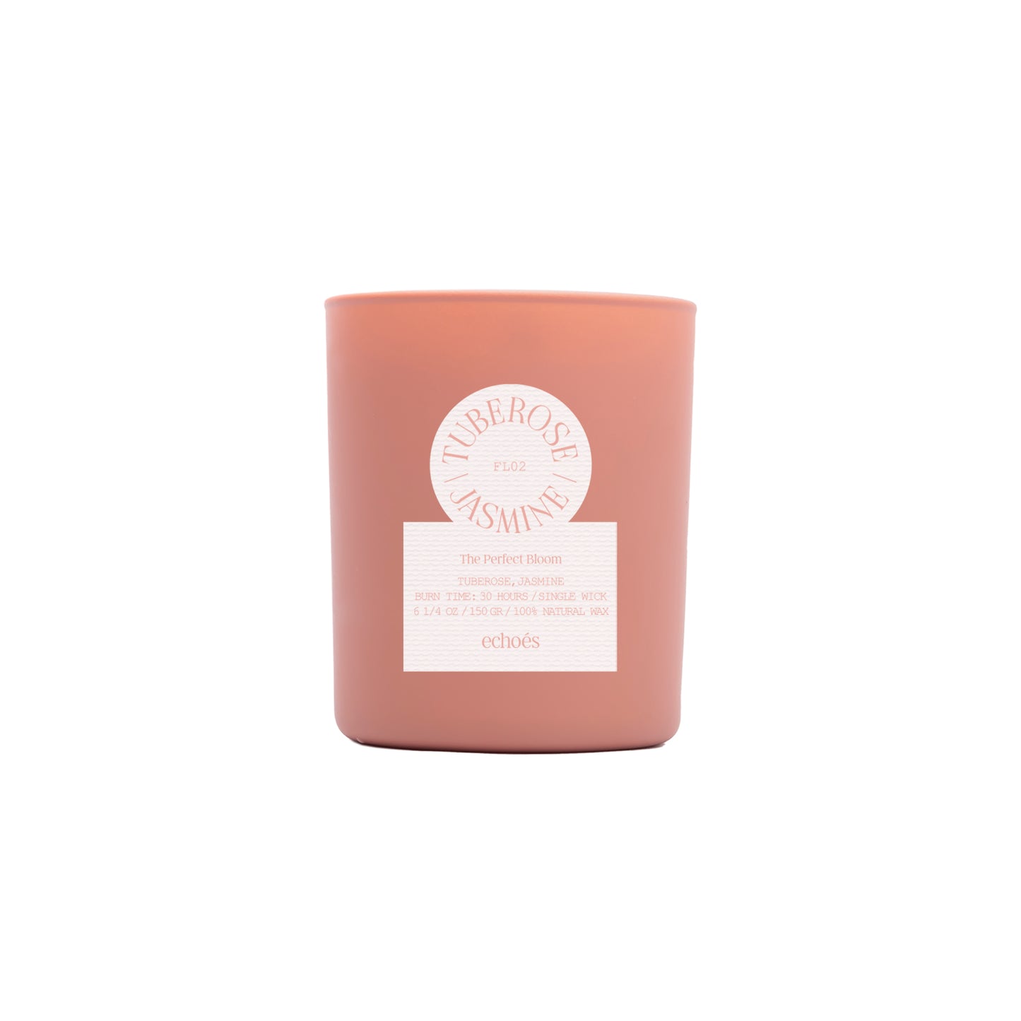 Echoes Natural Tumbler Candle Tuberose & Jasmine