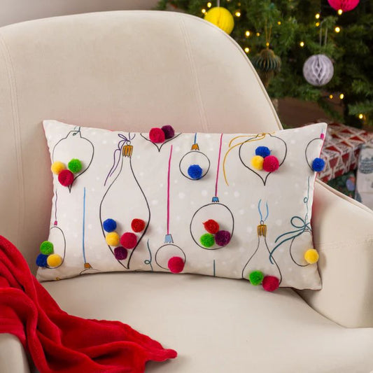 Festive Bauble Cushion