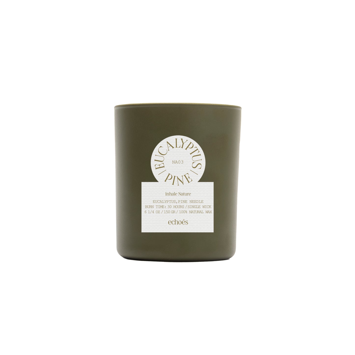 Echoes Natural Tumbler Candle Eucalyptus & Pine