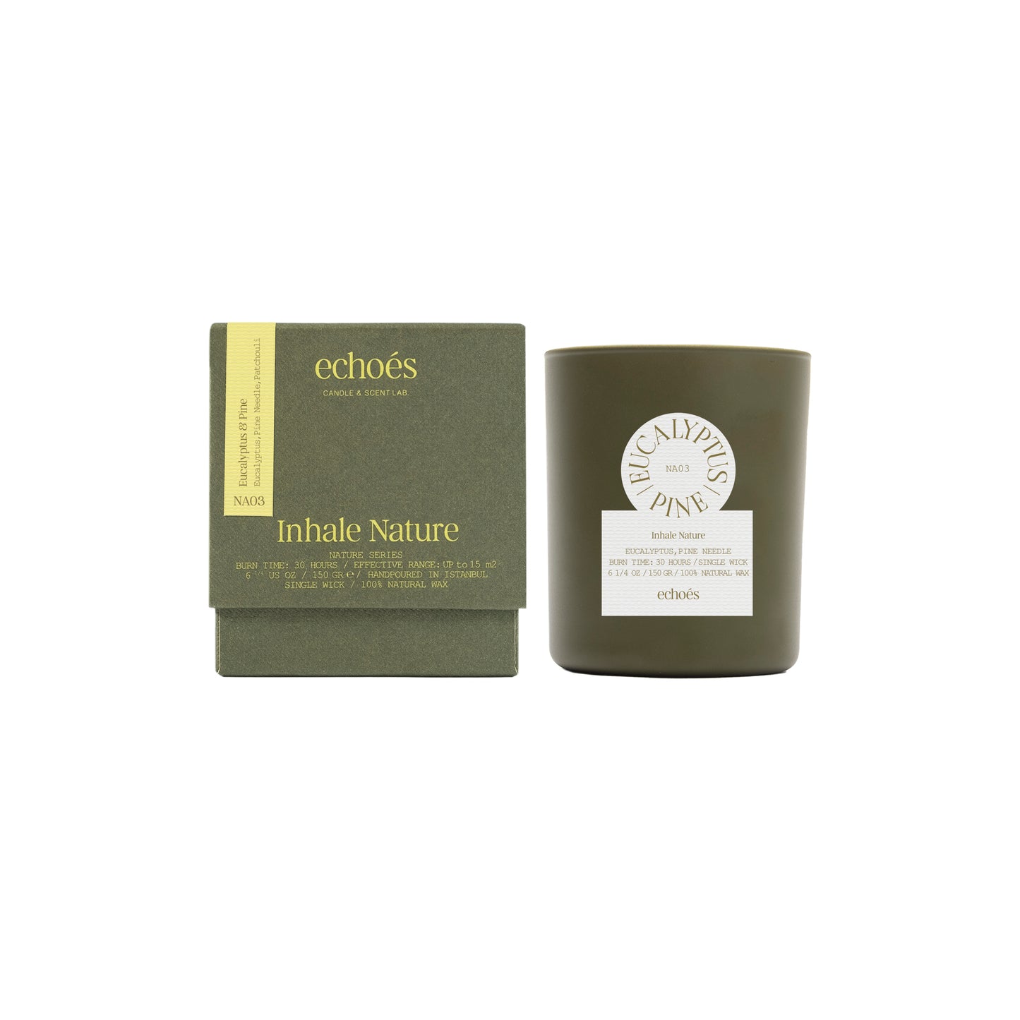 Echoes Natural Tumbler Candle Eucalyptus & Pine