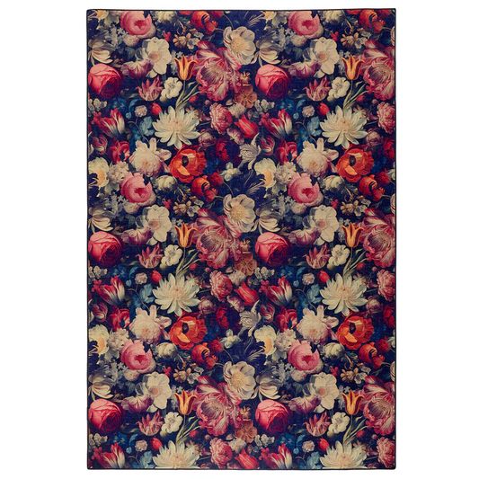 Hug Rug Eco-Washable Dark Florals