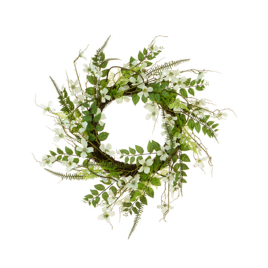 Dogwood & Fern Wreath