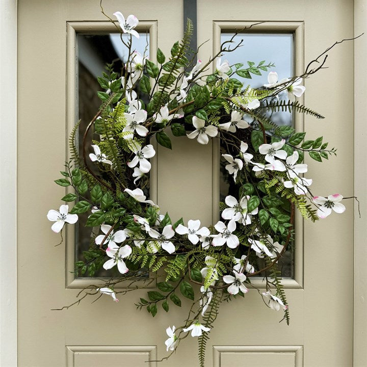 Dogwood & Fern Wreath