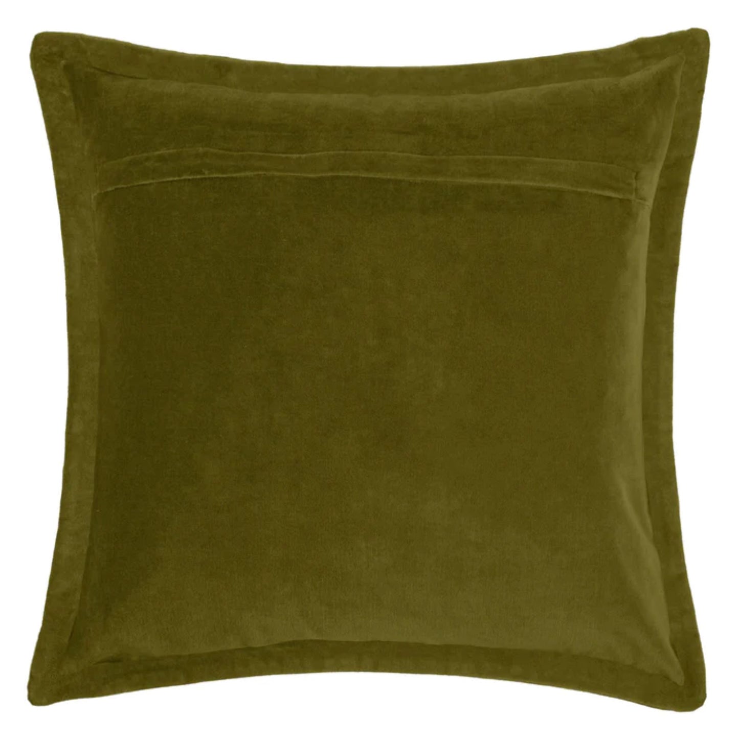 Leopard Embroidered Velvet Cushion Aqua, Mustard, Olive