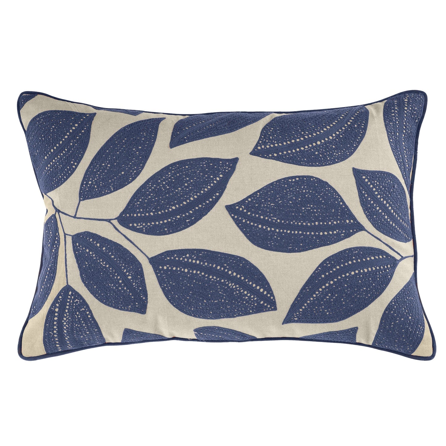 Pemberly Cushion Navy, Grass, Sunset