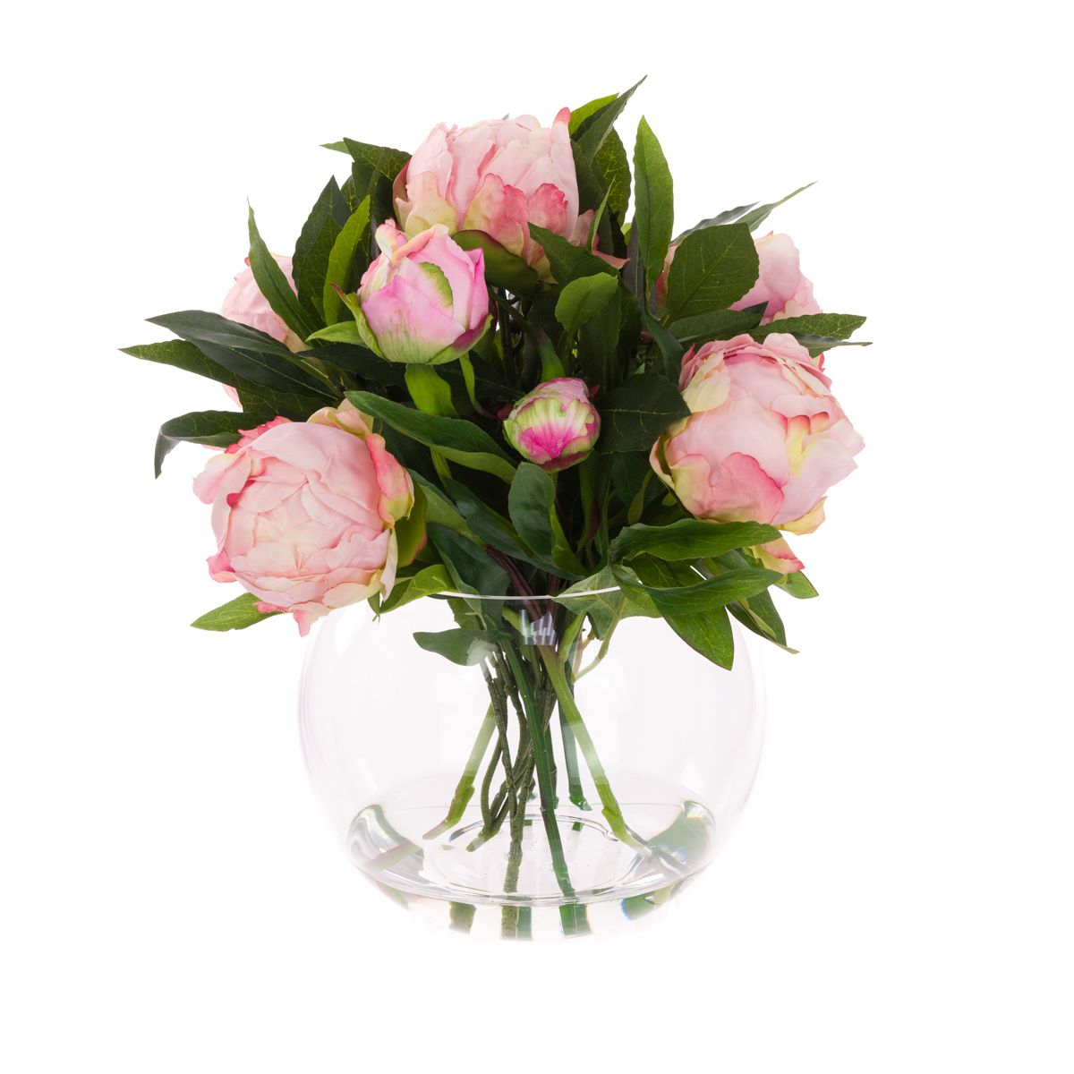 Pink Peonies Bouquet in Globe