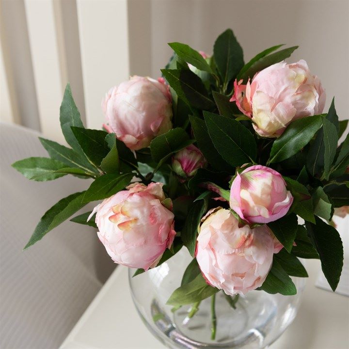 Pink Peonies Bouquet in Globe