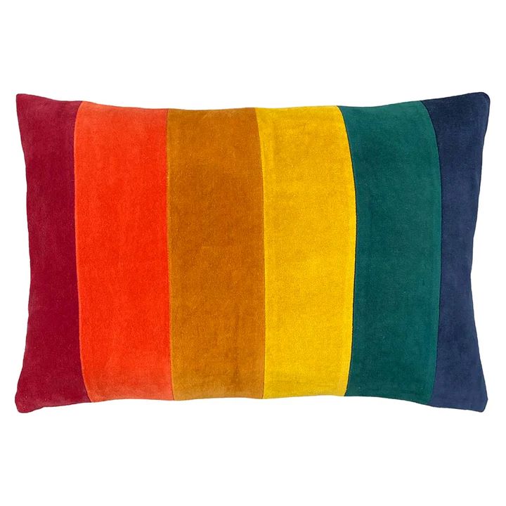 Jewels Rainbow Velvet Cushion