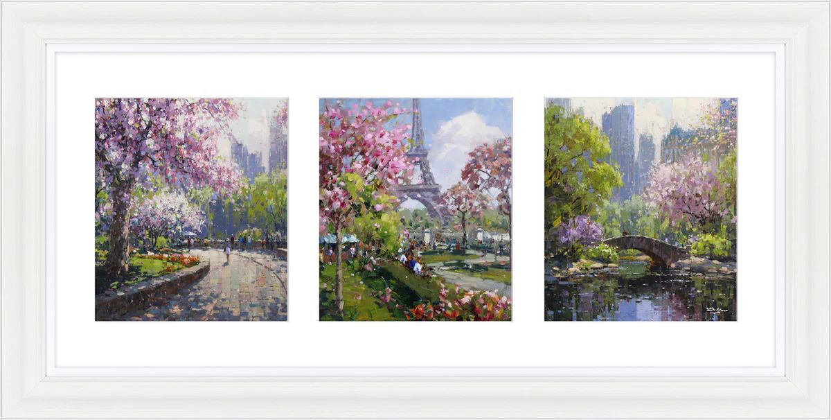 Springtime in the City Framed Art