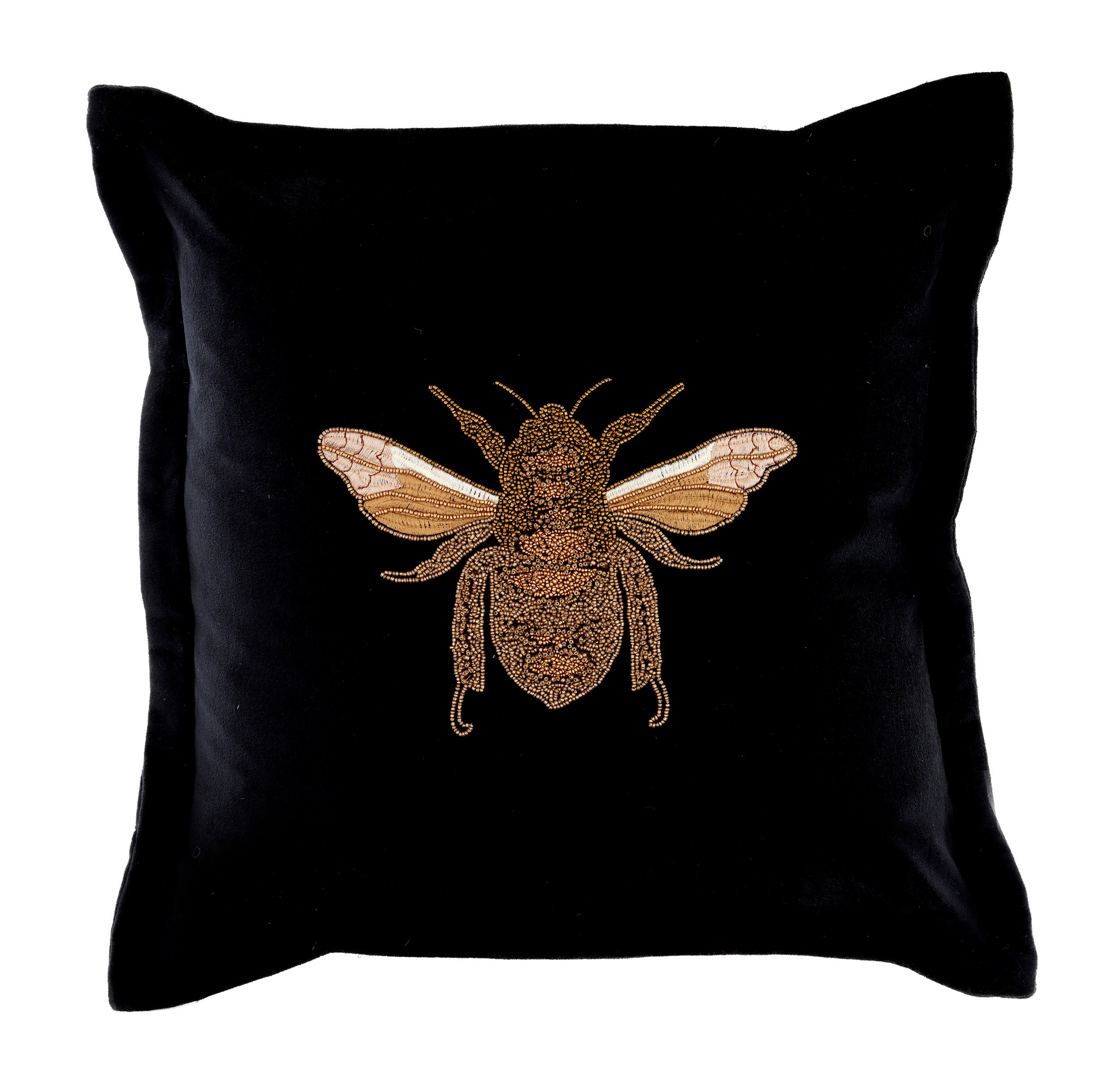 Black velvet cushions best sale